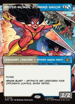 Spider-Woman, Stunning Savior (borderless showcase)