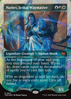 Narset, Jeskai Waymaster (borderless showcase foil)