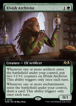 Elvish Archivist (extended art)