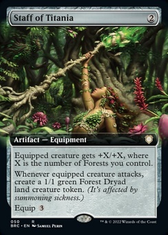 Staff of Titania (extended art foil)