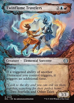 Twinflame Travelers (borderless showcase foil)