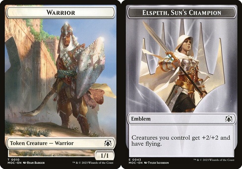 Warrior // Elspeth Emblem (token)