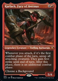 Karlach, Fury of Avernus (etched foil)
