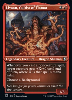Livaan, Cultist of Tiamat (etched foil)
