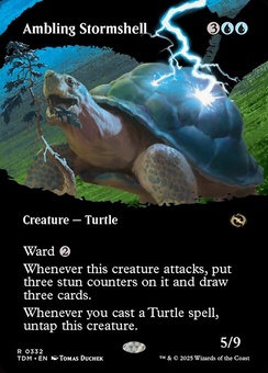 Ambling Stormshell (borderless showcase foil)