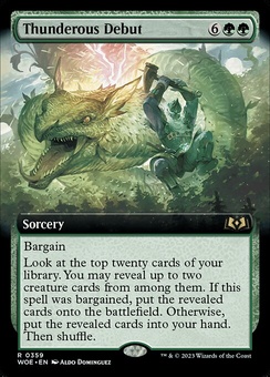 Thunderous Debut (extended art foil)