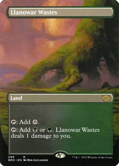 Llanowar Wastes (borderless)