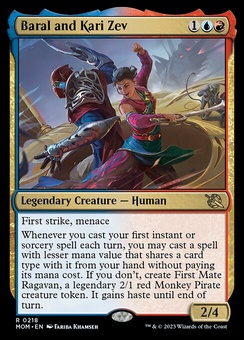 Baral and Kari Zev (promo pack stamp foil)