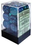 Chessex - Sada hracích kostek Luminary 12x d6 Blue/Light blue