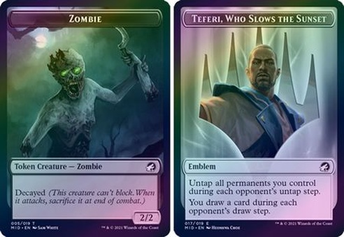 Zombie // Teferi Emblem (token foil)