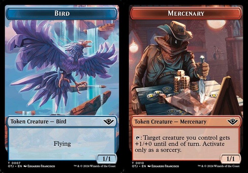 Bird // Mercenary (token foil)