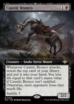 Caustic Bronco (extended art foil)