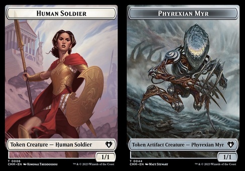 Human Soldier // Phyrexian Myr (token)