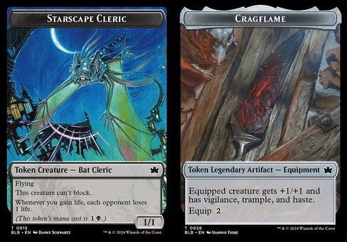 Starscape Cleric // Cragflame (token foil)