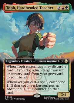 Toph, Hardheaded Teacher (extended art foil)