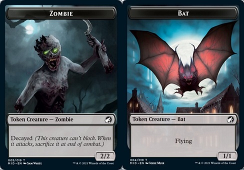 Zombie // Bat (token foil)