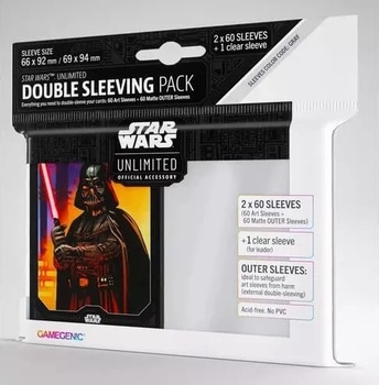 Star Wars: Unlimited Art Sleeves Double Sleeving Pack - Darth Vader Star Wars: Unlimited Art Sleeves Double Sleeving Pack - Darth Vader
