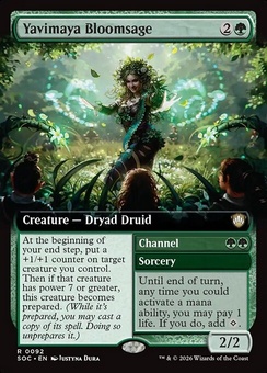Yavimaya Bloomsage // Channel (extended art)