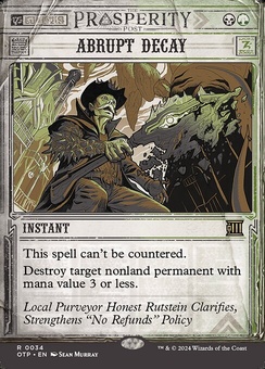 Abrupt Decay (borderless showcase foil)