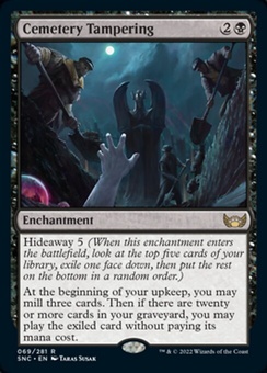 Cemetery Tampering (promo pack stamp foil)