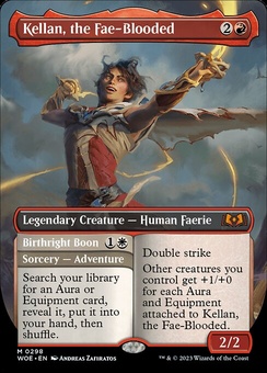 Kellan, the Fae-Blooded (borderless foil)