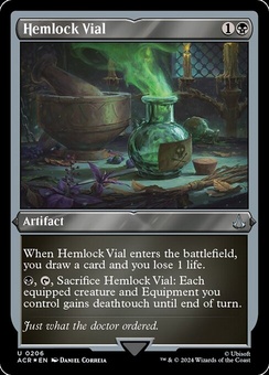Hemlock Vial (etched)