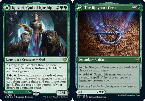 Kolvori, God of Kinship // The Ringhart Crest (foil)