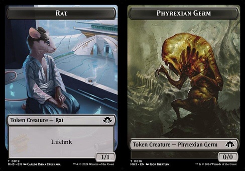 Rat // Phyrexian Germ (token foil)