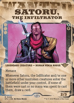 Satoru, the Infiltrator (borderless showcase foil)