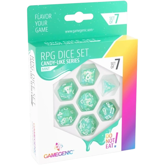 Candy-like Series - Mint - RPG Dice Set (7pcs)