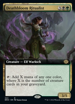 Deathbloom Ritualist (extended art)