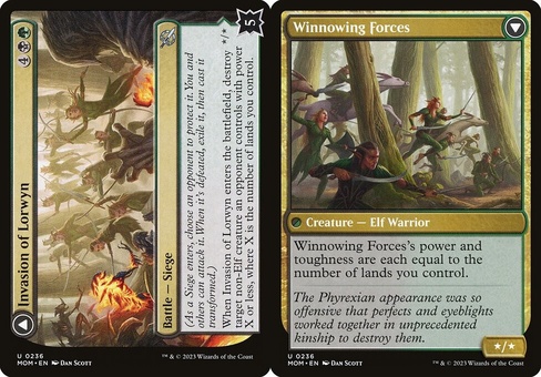 Invasion of Lorwyn // Winnowing Forces