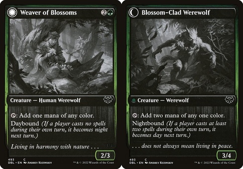 Weaver of Blossoms // Blossom-Clad Werewolf