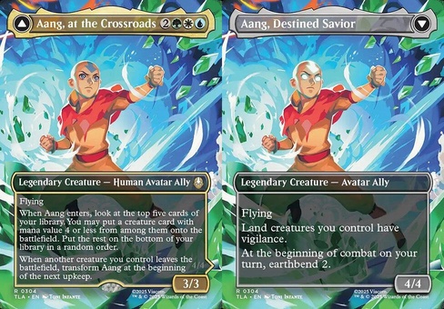 Aang, at the Crossroads // Aang, Destined Savior (borderless)