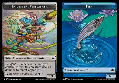 Iridescent Vinelasher // Fish (token foil)
