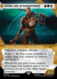 Sigurd, Jarl of Ravensthorpe (borderless showcase foil)
