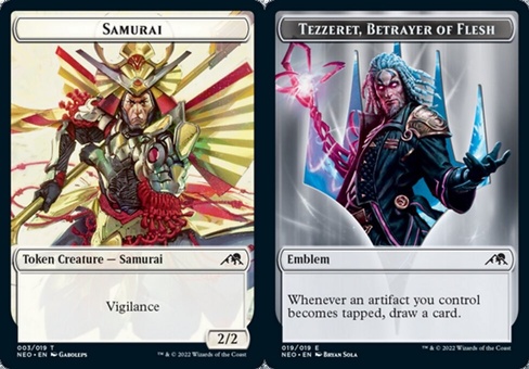 Samurai // Tezzeret Emblem (token foil)