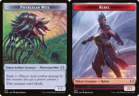 Phyrexian Mite #12 // Rebel (token foil)