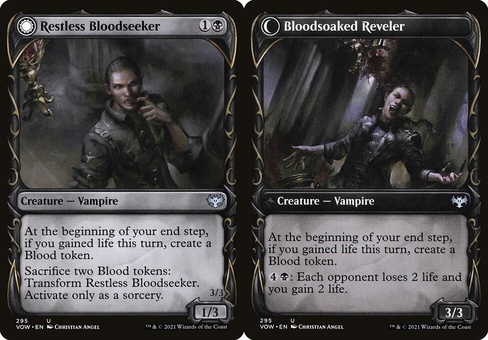 Restless Bloodseeker // Bloodsoaked Reveler (showcase)
