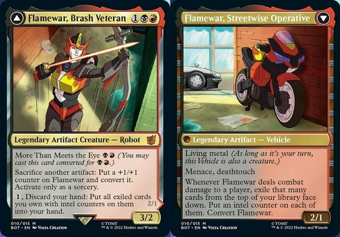 Flamewar, Brash Veteran (foil)