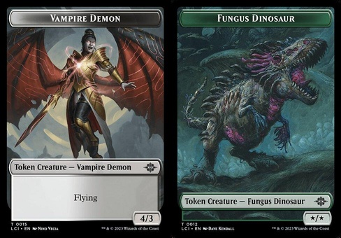 Vampire Demon // Fungus Dinosaur (token foil)