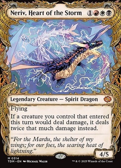 Neriv, Heart of the Storm (showcase foil)