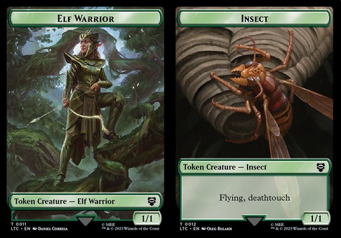 Elf Warrior // Insect (token)