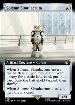 Solemn Simulacrum (extended art surge foil)