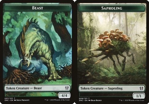 Beast // Saproling (token)