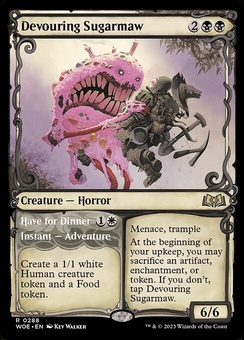 Devouring Sugarmaw // Have for Dinner (showcase foil)