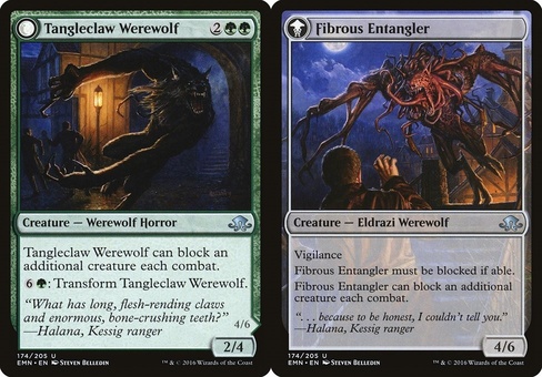 Tangleclaw Werewolf // Fibrous Entangler