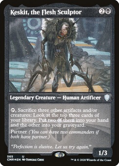 Keskit, the Flesh Sculptor (etched foil)