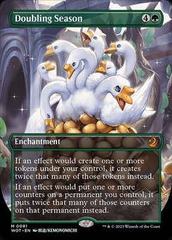 Doubling Season (borderless confetti foil)