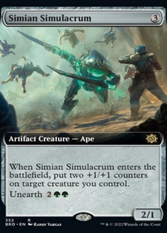 Simian Simulacrum (extended art foil)